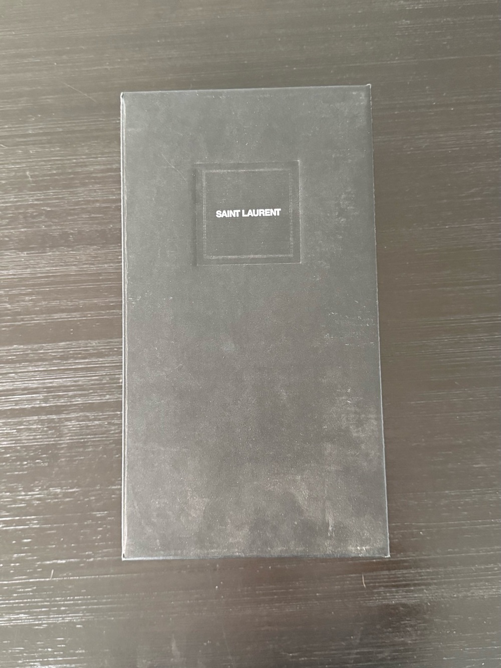 Saint Laurent Black Leather-Look Gift Box